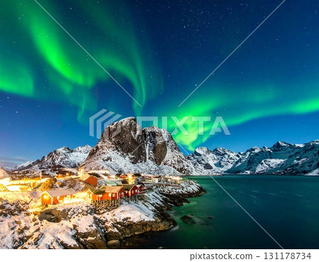 Aurora and lights - Generated image Aurora and lights - Generated image 131178734
