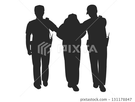 police arresting man stock illustration police arresting man stock illustration 131178847