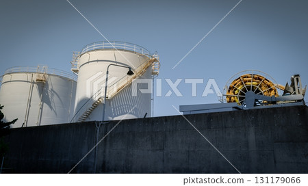 industrial silos on the factory industrial silos on the factory 131179066