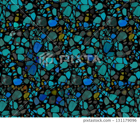Abstract seamless animalistic irregular pattern for textiles and surface design  131179096