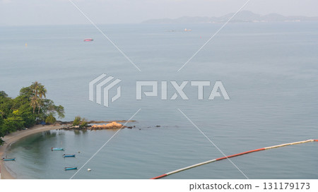 beautiful landscape of sea view and blue sky, travel in nature on vacation beautiful landscape of sea view and blue sky, travel in nature on vacation 131179173
