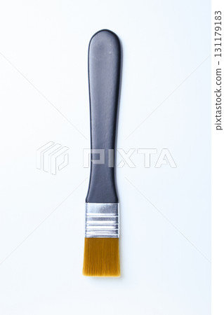 single paintbrush isolated on white background, object for art work 131179183