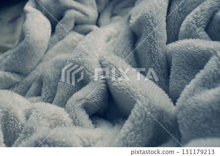 grey soft fluffy blanket textile grey soft fluffy blanket textile 131179213