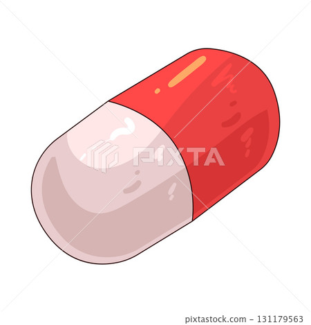 illustration of capsule 131179563