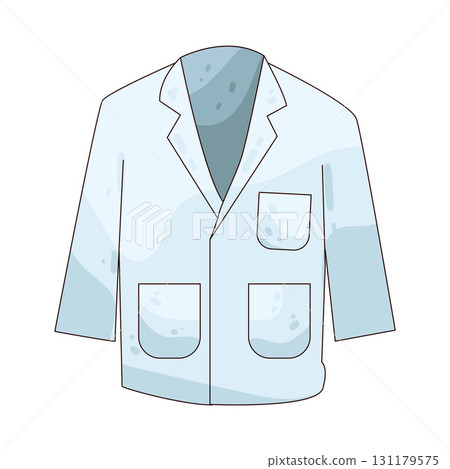 illustration of doctor coat 131179575