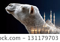 Eid Al-Adha: sacred feast, Bakrid ritual, Haji prayer, Qurban moment, global holiday, Islamic joy, religious devotion, Bakra tradition, festive unity, spiritual offering, celebratory event. 131179703