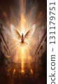 Pentecost reflection: Trinity feast, Spirit descent, Whit Monday, sacred celebration, holy gathering, divine presence, apostolic vision, solemn eve, heavenly message, spiritual renewal sacred harmony 131179751