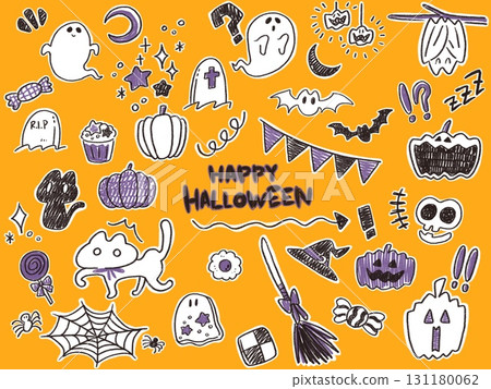 塗鴉風格萬聖節插畫集 131180062