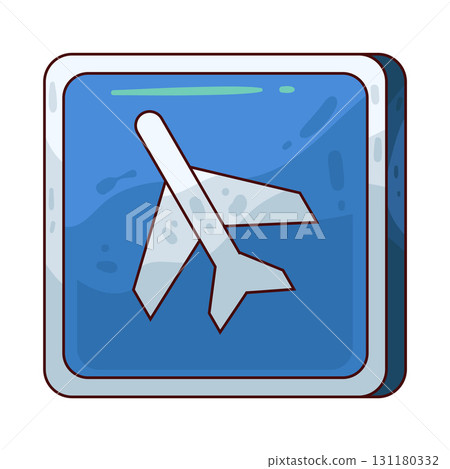 illustration of airport sign illustration of airport sign 131180332