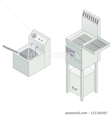 Commercial fryer (deep fryer) 131180367