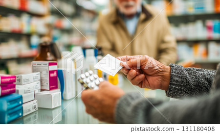 A pharmacy scene that expresses society and medicine 131180408