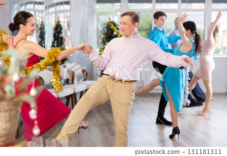 Adult couple dancing 131181311