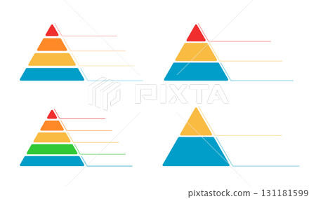 Hierarchical pyramid infographic 131181599