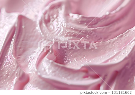 close-up macro, smooth and creamy texture of freshly scooped ice cream close-up macro, smooth and creamy texture of freshly scooped ice cream 131181662