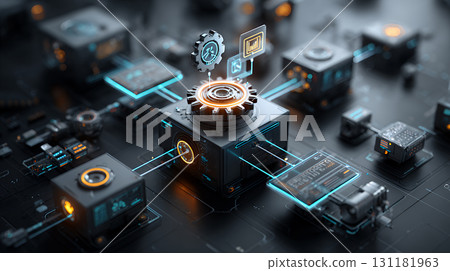 computer motherboard with black and white background computer motherboard with black and white background 131181963