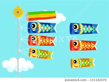 carp streamer, Children's Day, Children's Day, blue sky, event 131182074