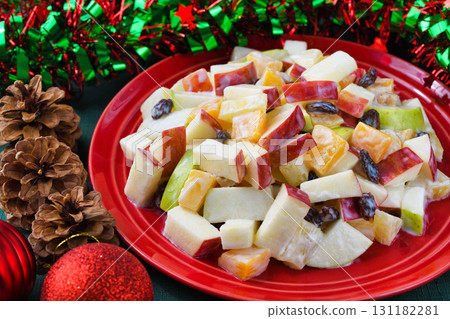 Mexican Christmas Apple Salad 131182281