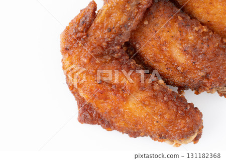 Close-up of deep-fried chicken wings Close-up of deep-fried chicken wings 131182368