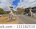 The approach to Beppu Hachiman Shrine in Sanyo Onoda City, Yamaguchi Prefecture 131182510