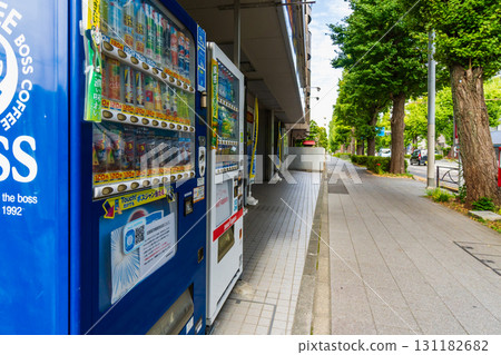 Landscape with vending machine Landscape with vending machine 131182682