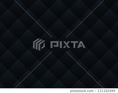 Glossy quilted fabric fabric-like background texture, black, illustration 131182949