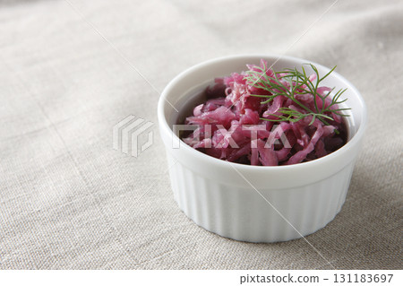 Purple cabbage sauerkraut Purple cabbage sauerkraut 131183697