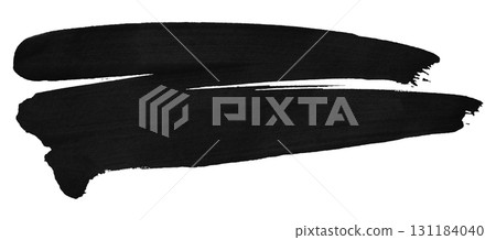 Abstract black watercolor background. Hand drawn artistic style. Isolated on transparent background. 131184040