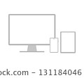 Simple illustration of a computer, smartphone, and tablet 131184046