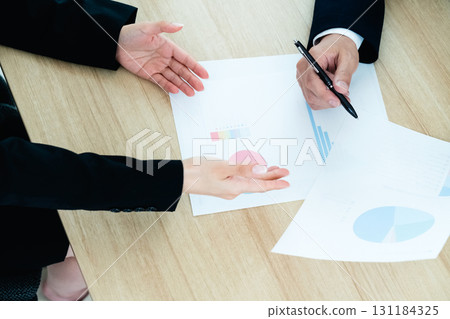 Two businessmen having a meeting Two businessmen having a meeting 131184325