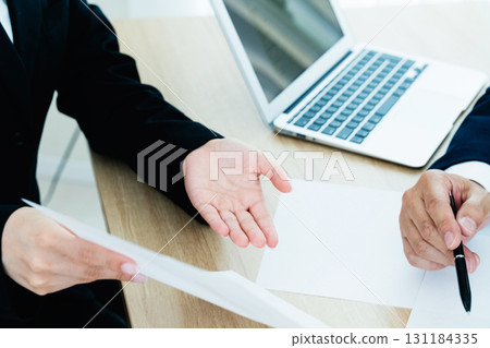 Two businessmen having a meeting Two businessmen having a meeting 131184335