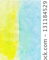 Yellow and blue bleed painting (acrylic paint on Japanese paper) 131184529