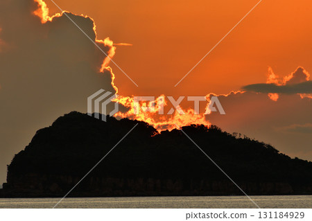 五島灘、角木灘和大角灘的夜景 131184929