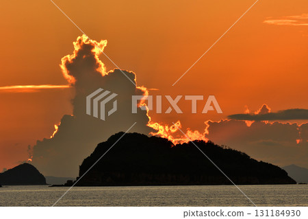 五島灘、角木灘和大角灘的夜景 131184930