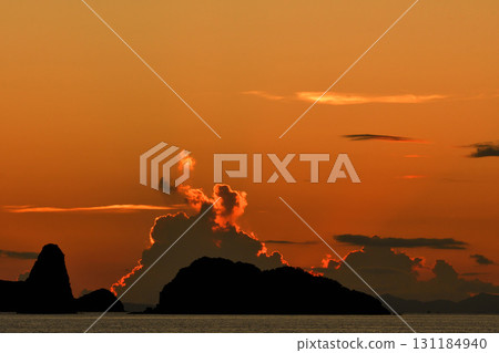 Evening view of Goto-nada, Kakuriki-nada, and Daikaku-nada 131184940