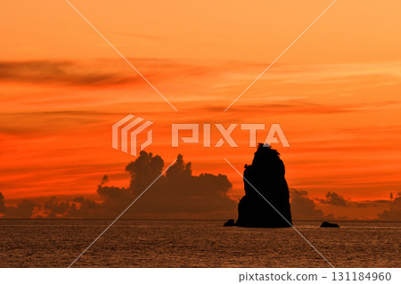 Evening view of Goto-nada, Kakuriki-nada, and Daikaku-nada 131184960