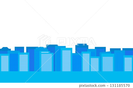Cityscape white background blue 131185570