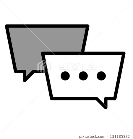 代表對話的語音氣泡圖標 代表對話的語音氣泡圖標 131185582
