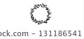 Floral Wreath Design Showcasing Delicate Leaves and Minimalist Style Suitable for Various Decorative Uses 131186541