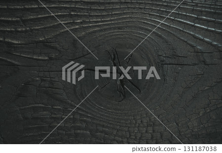 Black Burnt Wood Texture Pattern background Black Burnt Wood Texture Pattern background 131187038