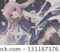 Cute magical girl illustration 131187376