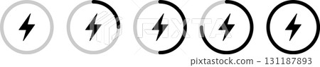 Smartphone wireless charging icon 131187893