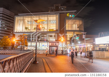 Saitama Prefecture: Kawaguchi Station and city night view Saitama Prefecture: Kawaguchi Station and city night view 131188158
