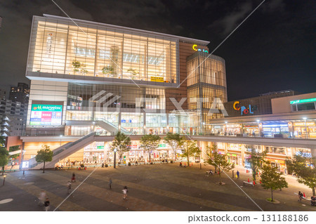 Saitama Prefecture: Kawaguchi Station and city night view Saitama Prefecture: Kawaguchi Station and city night view 131188186