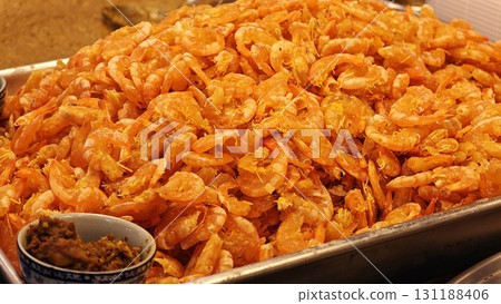 Deliciously sweet dried shrimp, Thai style. 131188406