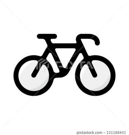 Road bike illustration icon (sports, racing, bicycle material) Road bike illustration icon (sports, racing, bicycle material) 131188431