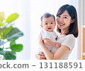 Mother holding a baby_01 131188591