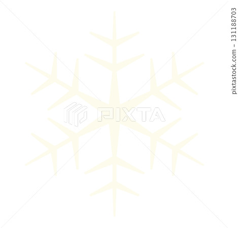 Simple geometric snowflake illustration 131188703