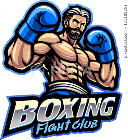 Boxing fight club esport mascot 131188951
