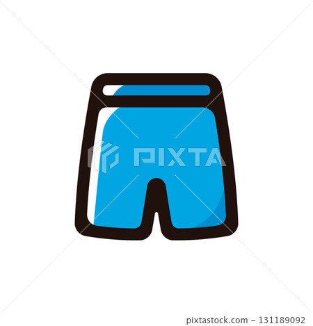 Soccer pants illustration icon (tools, football, soccer material) 131189092
