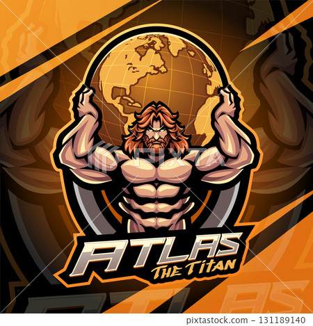 Atlas the titan esport mascot logo design Atlas the titan esport mascot logo design 131189140